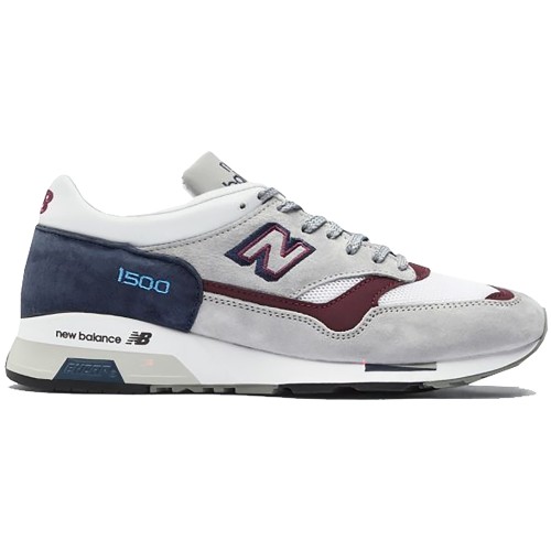 Кроссы New Balance 1500 Grey Burgundy Teal - мужская сетка размеров