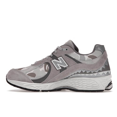 Кроссы New Balance 2002R BAPE Grey - мужская сетка размеров
