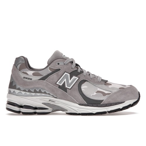 Кроссы New Balance 2002R BAPE Grey - мужская сетка размеров