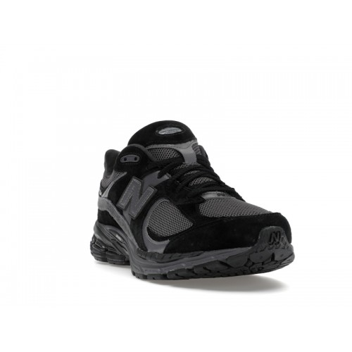 Кроссы New Balance 2002R Black Dark Grey - мужская сетка размеров
