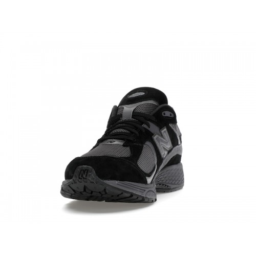 Кроссы New Balance 2002R Black Dark Grey - мужская сетка размеров