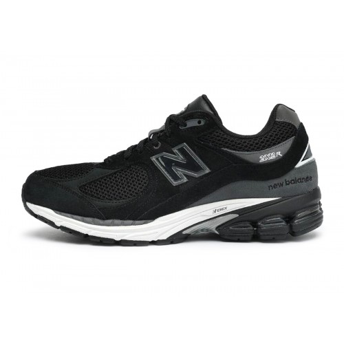Кроссы New Balance 2002R Black Dark Grey White - мужская сетка размеров