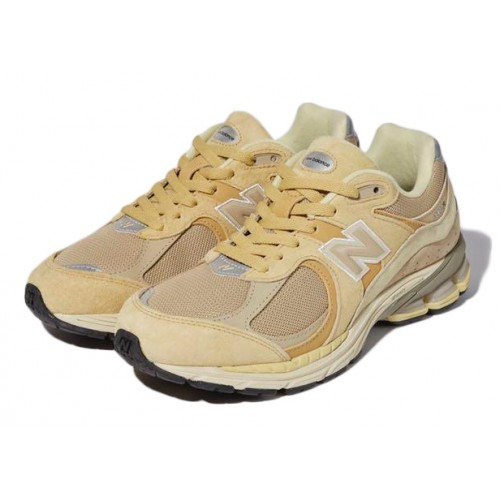 Кроссы New Balance 2002R AURALEE Yellow Beige - мужская сетка размеров