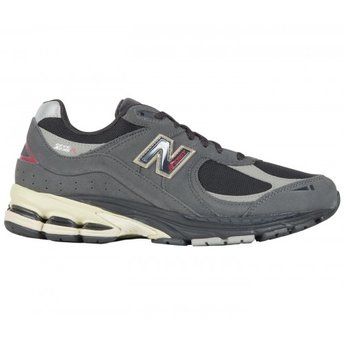 Кроссы New Balance 2002R Black Grey - мужская сетка размеров