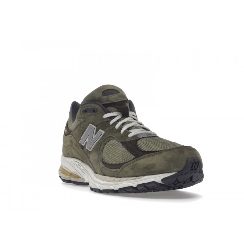 Кроссы New Balance 2002R Olive Brown - мужская сетка размеров