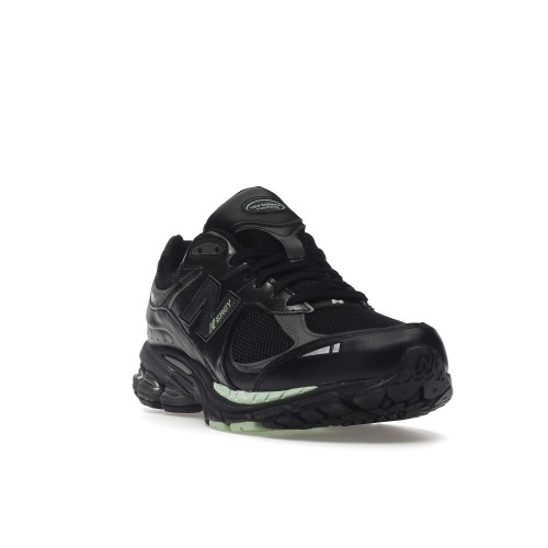 Кроссы New Balance 2002R Black Silver Green - мужская сетка размеров