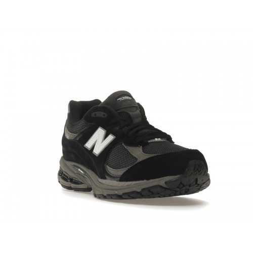 Кроссы New Balance 2002R Black Dark Grey White - мужская сетка размеров