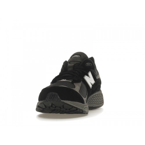 Кроссы New Balance 2002R Black Dark Grey White - мужская сетка размеров