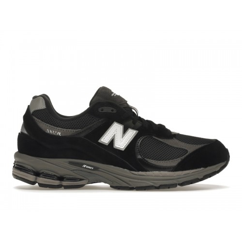 Кроссы New Balance 2002R Black Dark Grey White - мужская сетка размеров
