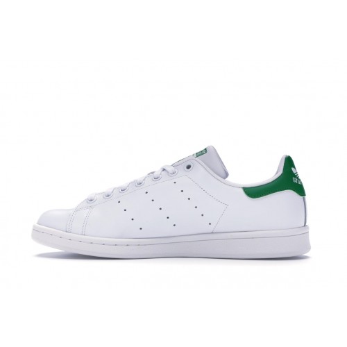 Кроссы adidas Stan Smith White Green (OG) - мужская сетка размеров