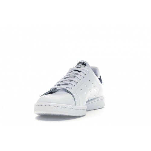 Кроссы adidas Stan Smith Core White New Navy - мужская сетка размеров