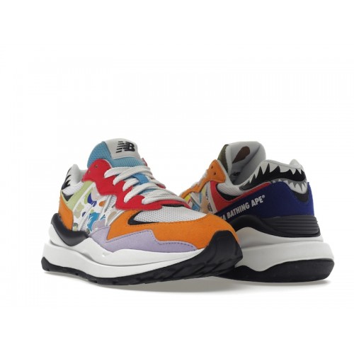 Кроссы New Balance 57/40 BAPE Multi - мужская сетка размеров