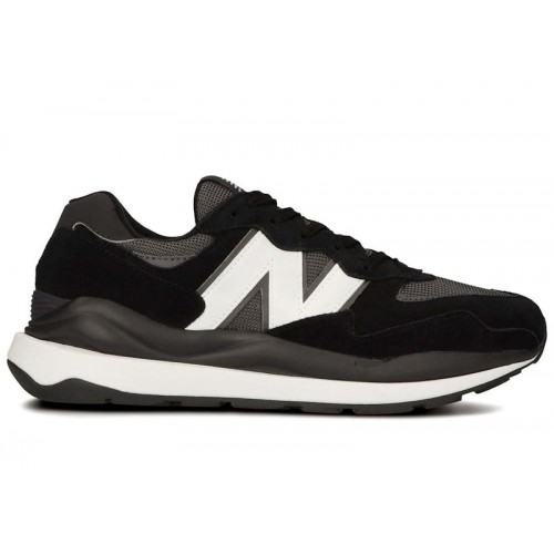 Кроссы New Balance 57/40 Black Grey White - мужская сетка размеров