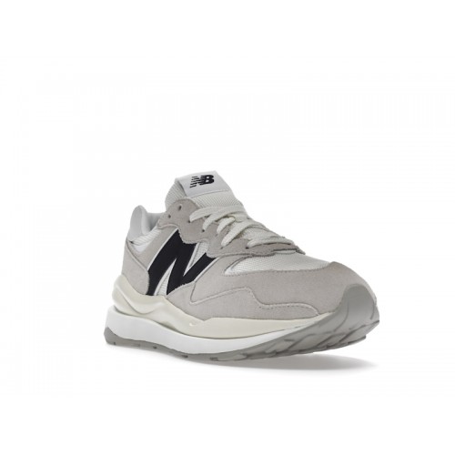 Кроссы New Balance 57/40 Sea Salt White Black - мужская сетка размеров