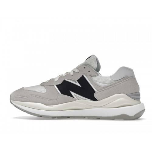 Кроссы New Balance 57/40 Sea Salt White Black - мужская сетка размеров