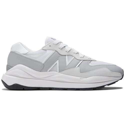 Кроссы New Balance 57/40 White Grey - мужская сетка размеров