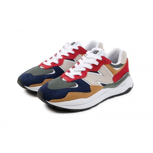 Кроссы New Balance 57/40 DAHOOD Tan Red Navy (Regular Box) - мужская сетка размеров