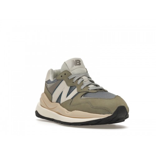 Кроссы New Balance 57/40 Grey Khaki Blue - мужская сетка размеров