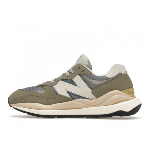 Кроссы New Balance 57/40 Grey Khaki Blue - мужская сетка размеров