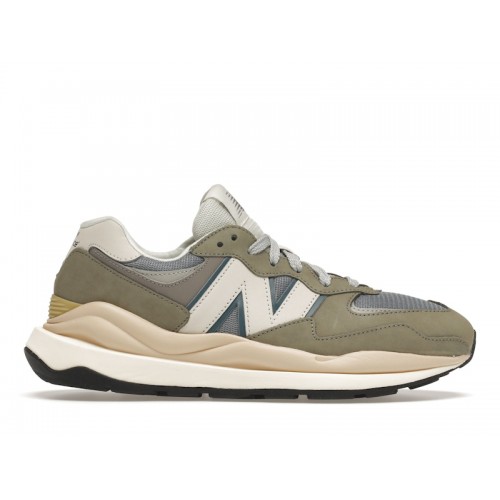 Кроссы New Balance 57/40 Grey Khaki Blue - мужская сетка размеров