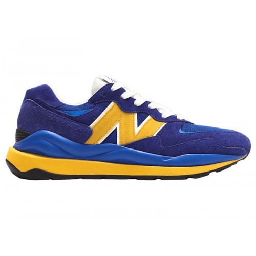 Кроссы New Balance 57/40 Blue Yellow - мужская сетка размеров