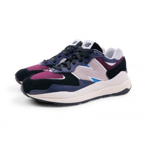 Кроссы New Balance 57/40 DAHOOD Navy Maroon (Special Box) - мужская сетка размеров