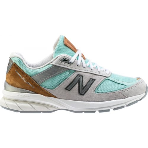 Кроссы New Balance 990v5 Kawhi Leonard White Gold - мужская сетка размеров