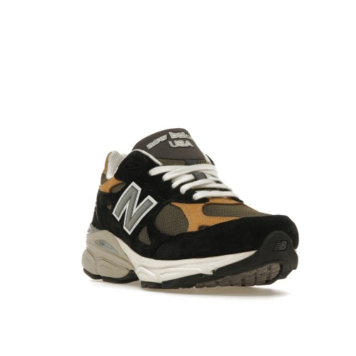 Кроссы New Balance 990v3 MiUSA Black Tan - мужская сетка размеров