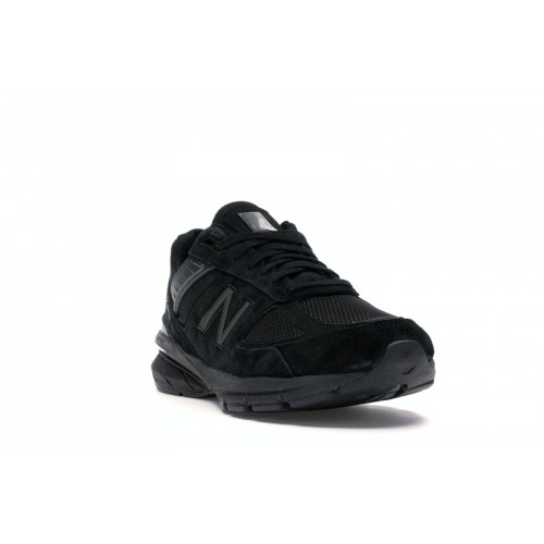 Кроссы New Balance 990v5 MiUSA Triple Black - мужская сетка размеров