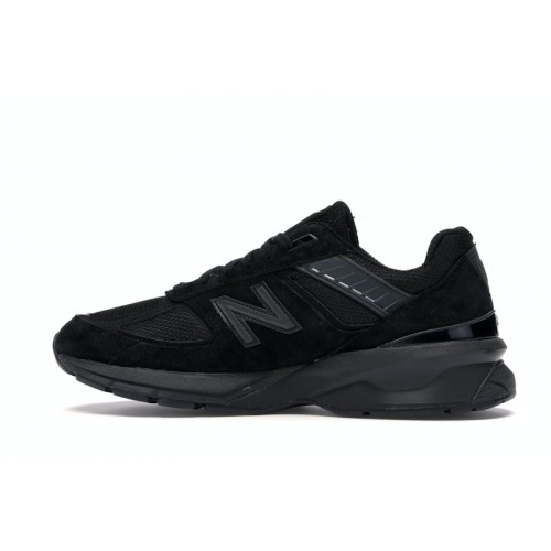 Кроссы New Balance 990v5 MiUSA Triple Black - мужская сетка размеров
