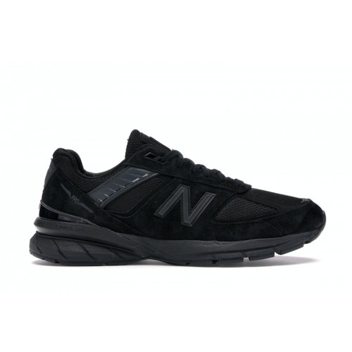 Кроссы New Balance 990v5 MiUSA Triple Black - мужская сетка размеров