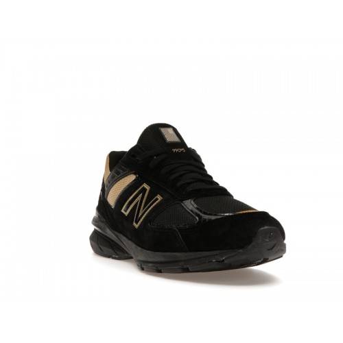 Кроссы New Balance 990v5 Black Gold - мужская сетка размеров