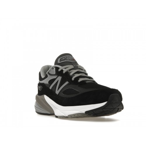 Кроссы New Balance 990v6 MiUSA Black Grey White - мужская сетка размеров