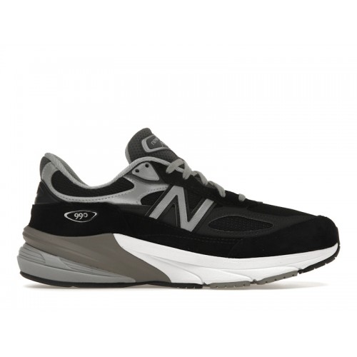 Кроссы New Balance 990v6 MiUSA Black Grey White - мужская сетка размеров