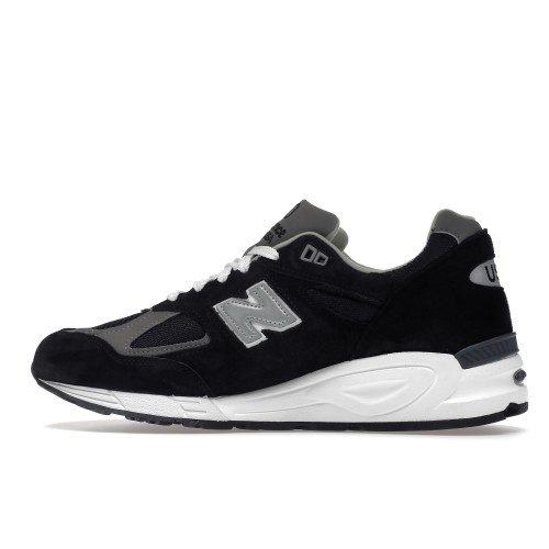 Кроссы New Balance 990v2 MiUSA Black Grey - мужская сетка размеров