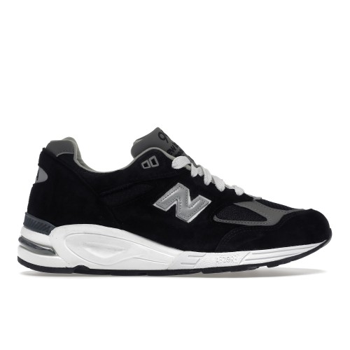 Кроссы New Balance 990v2 MiUSA Black Grey - мужская сетка размеров