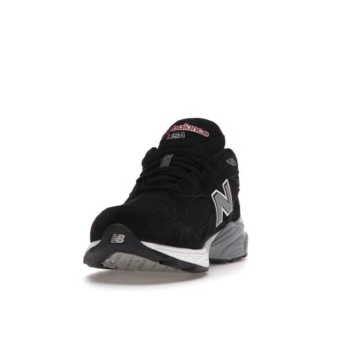 Кроссы New Balance 990v3 MiUSA Black White - мужская сетка размеров