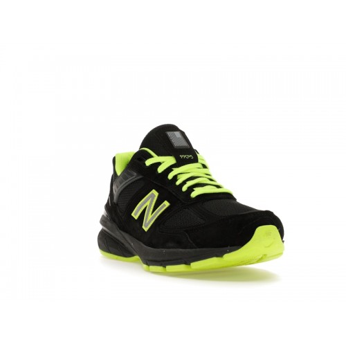 Кроссы New Balance 990v5 MiUSA Black Hi Lite - мужская сетка размеров