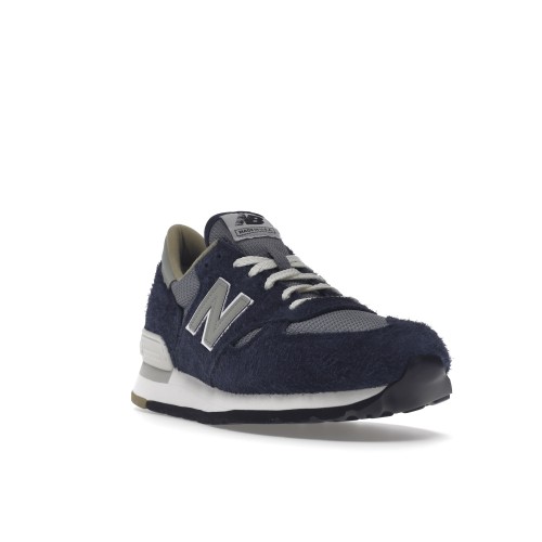 Кроссы New Balance 990v1 Carhartt WIP MiUSA Dark Navy - мужская сетка размеров