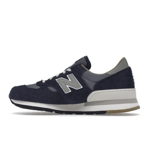 Кроссы New Balance 990v1 Carhartt WIP MiUSA Dark Navy - мужская сетка размеров