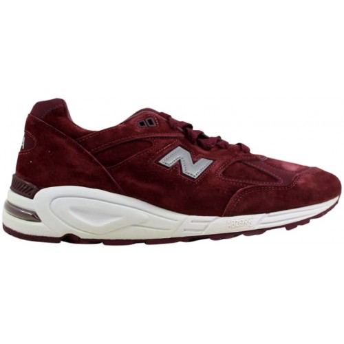 Кроссы New Balance 990 Burgundy - мужская сетка размеров