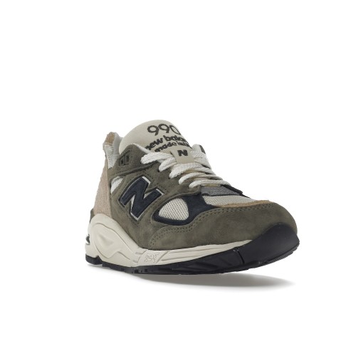 Кроссы New Balance 990v2 MiUSA Grey Tan - мужская сетка размеров