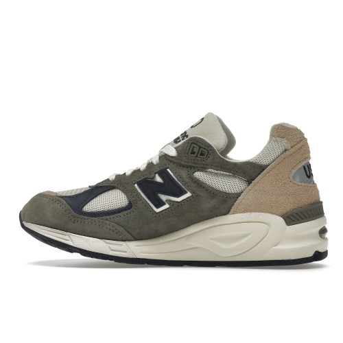 Кроссы New Balance 990v2 MiUSA Grey Tan - мужская сетка размеров