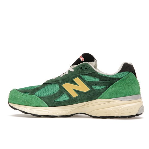 Кроссы New Balance 990v3 MiUSA Varsity Green Gold - мужская сетка размеров