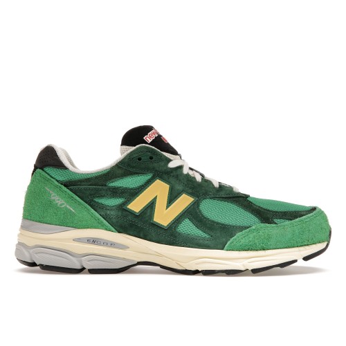 Кроссы New Balance 990v3 MiUSA Varsity Green Gold - мужская сетка размеров