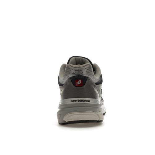 Кроссы New Balance 990v3 MiUSA Elephant Grey Navy - мужская сетка размеров