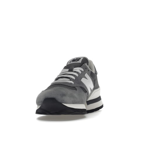 Кроссы New Balance 990 MiUSA Grey White - мужская сетка размеров