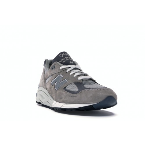Кроссы New Balance 990v2 Kith Grey - мужская сетка размеров