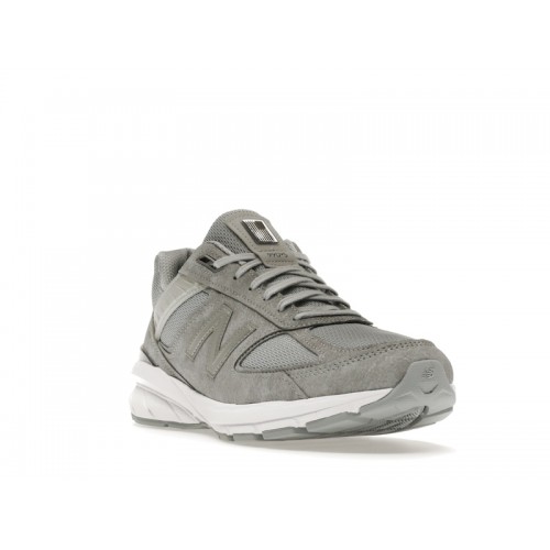 Кроссы New Balance 990v5 Grey White - мужская сетка размеров