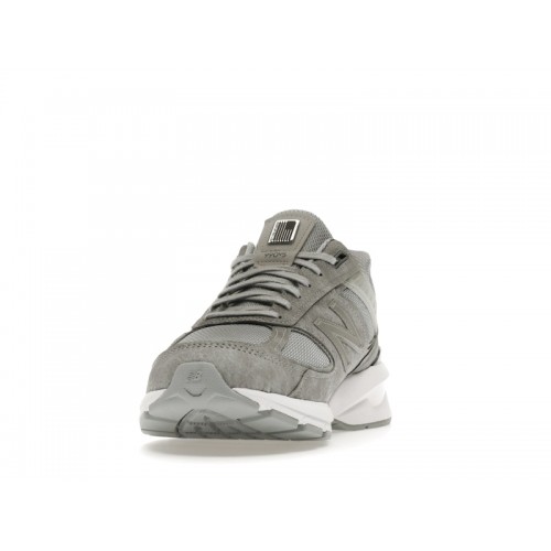 Кроссы New Balance 990v5 Grey White - мужская сетка размеров